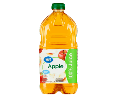 Great Value No Added Sweeteners 100% Apple Juice, 64 Fl. Oz.