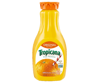 Nutrition Tropicana Orange Juice, No Pulp, 52 Fl Oz