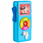 Baby Learning Toy Puppy’s Music Player with Lights & Fine Motor Activities for Ages 6+ Months, Blue