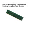 8GB DDR3 1600MHz Dual voltage Desktop / Laptop Ram Memory / SODIMM RAM Memory / LongDim Ram Memory