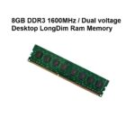 8GB DDR3 1600MHz Dual voltage Desktop / Laptop Ram Memory / SODIMM RAM Memory / LongDim Ram Memory
